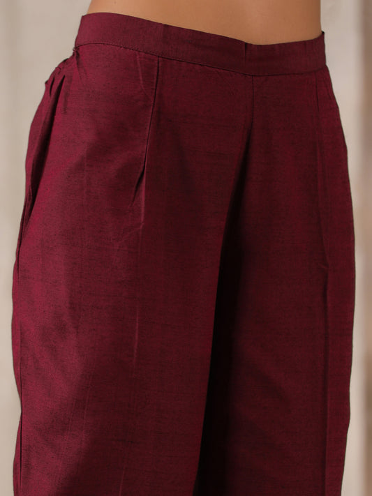 Span Purple Silk Pant