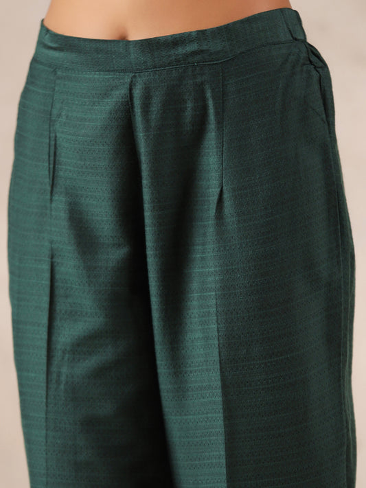 Span Green Silk Pant