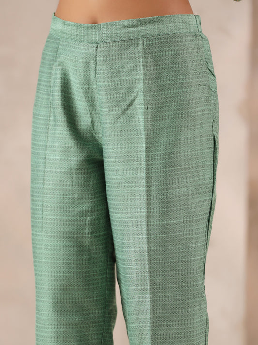 Span Olive Silk Pant