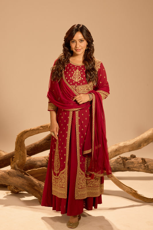 Span Mullberry Round Neck Viscose 2PCS Set