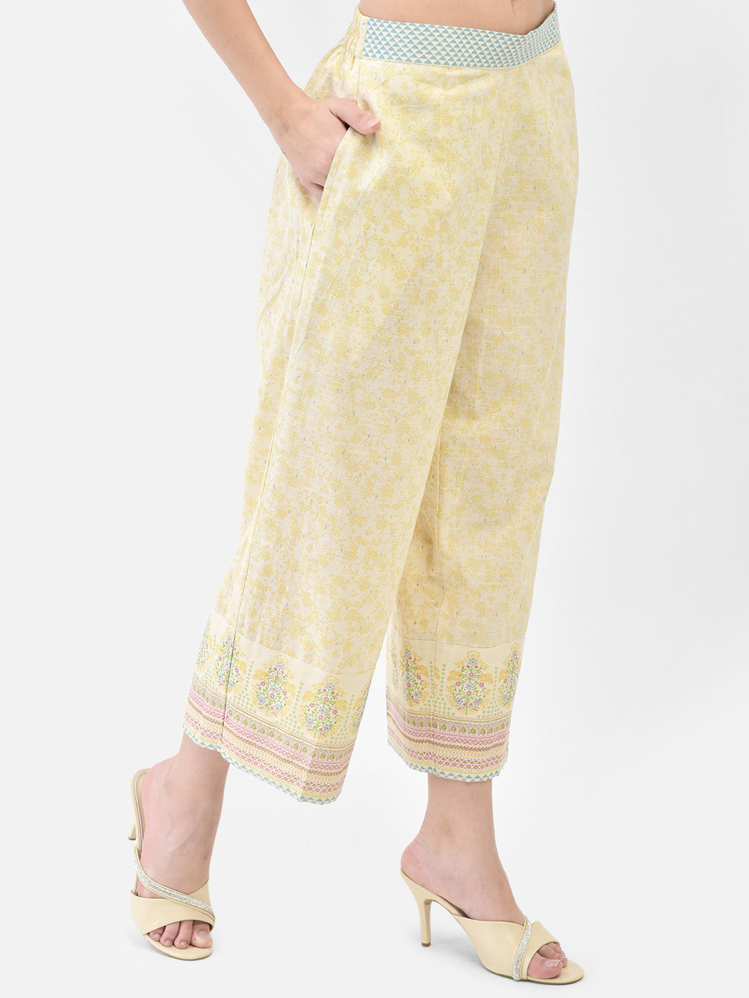 Span White Round Neck Cotton 2PCS SET
