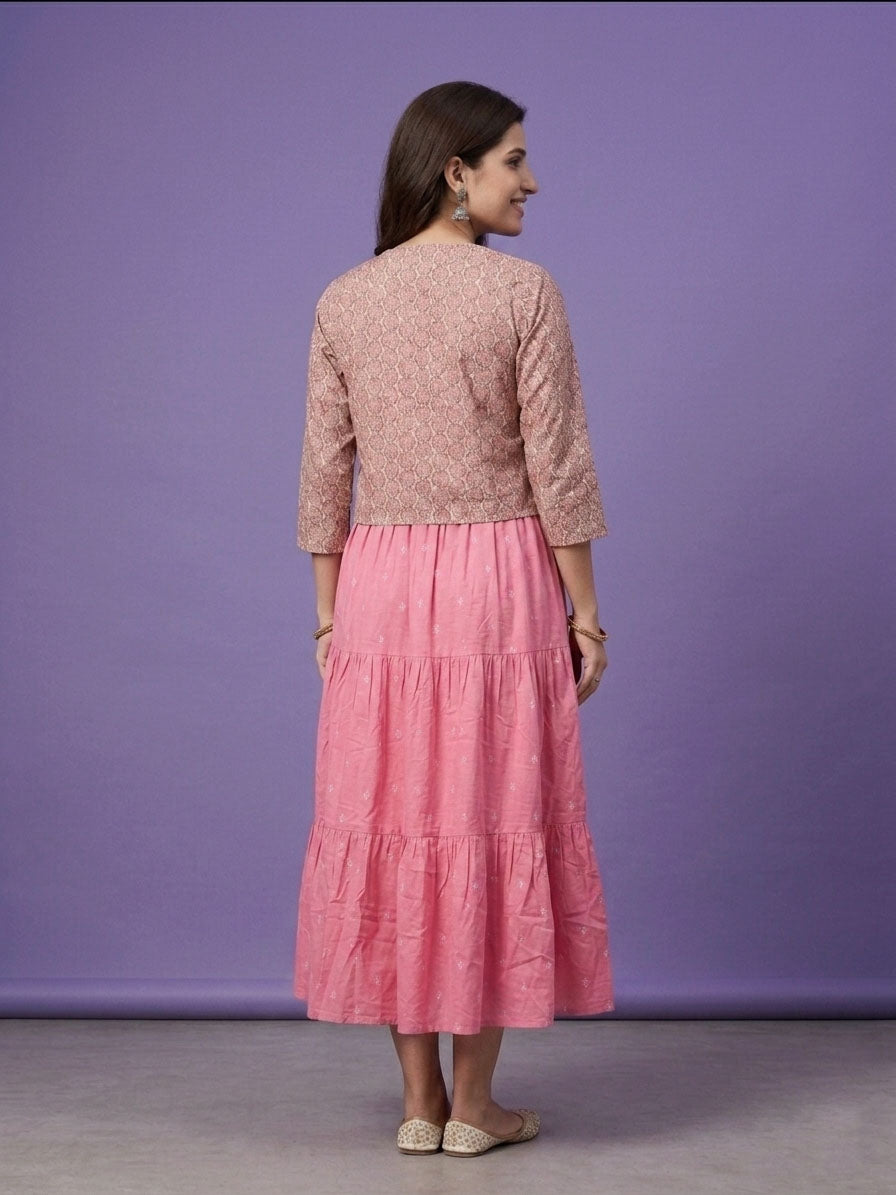 Spaghetti Dress with Jacket - 100% Cotton