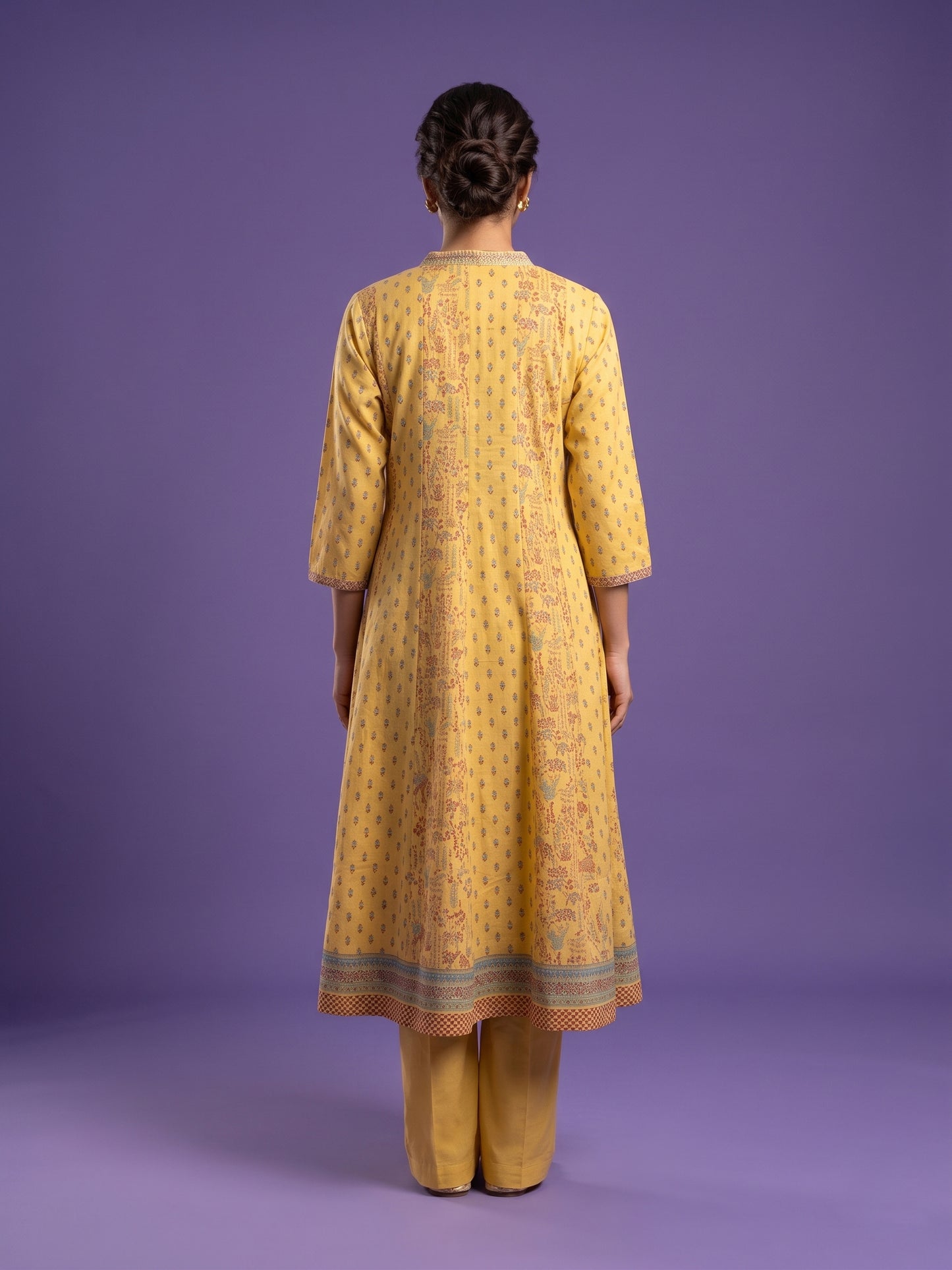 100% Cotton Anarkali Kurtaset with Duapatta