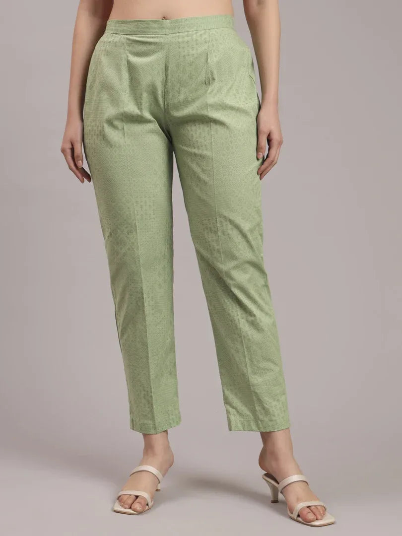 Span Green Cotton Pant