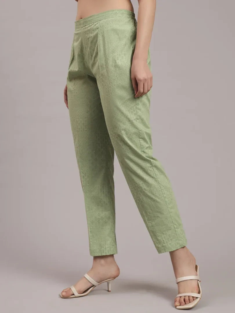 Span Green Cotton Pant