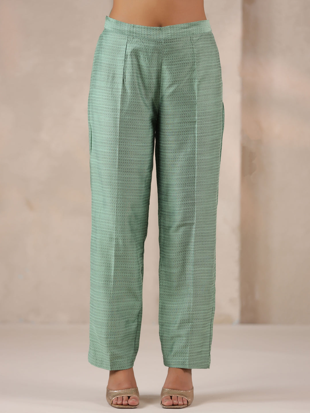 Span Olive Silk Pant