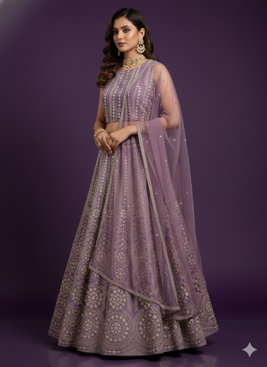 Pink Round Neck Silk 3PCS Set