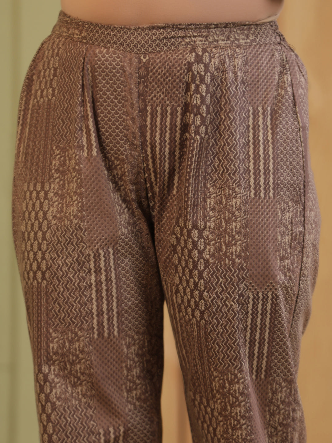 Span brown Collard Casual Co-Ord Set (Set of 2)