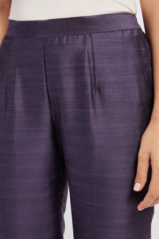 Span Purple Silk Pant