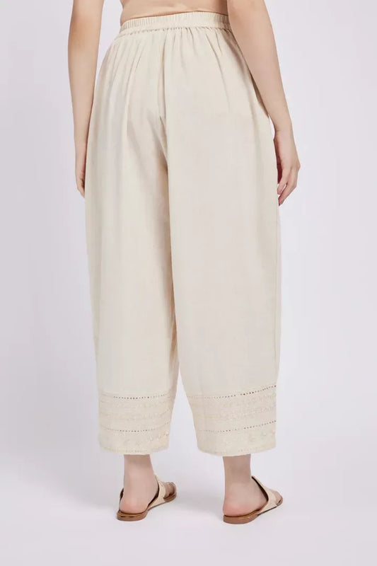 Span Ivory Linen Comfy Bottom