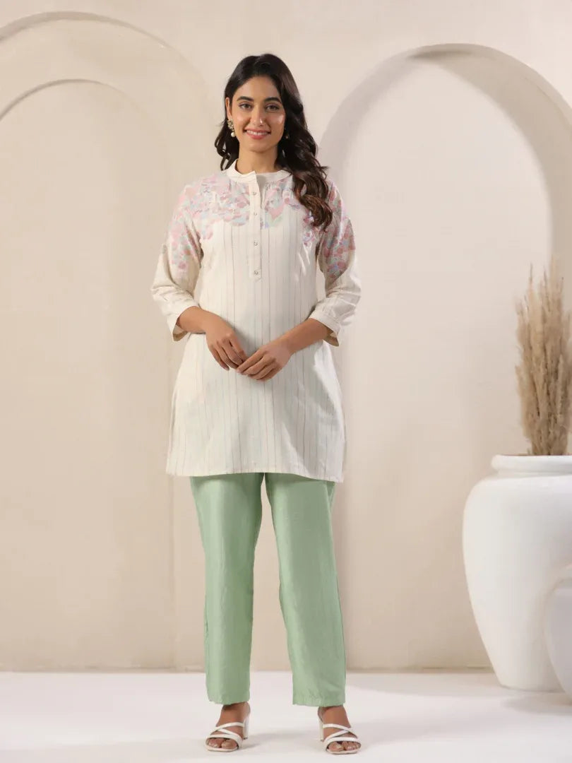 Span Green Viscose Festive Pant