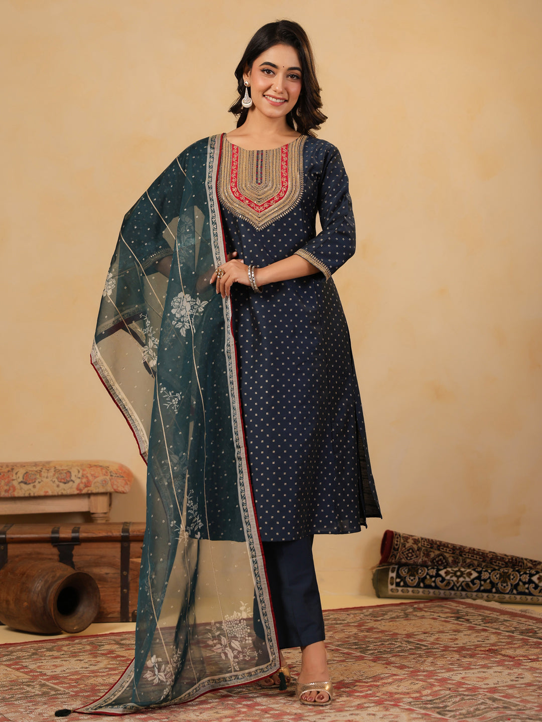 Span Blue Crush Dupatta
