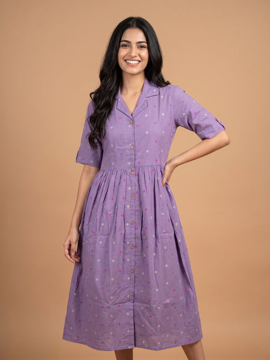 100% Cotton Flex One Piece Dress