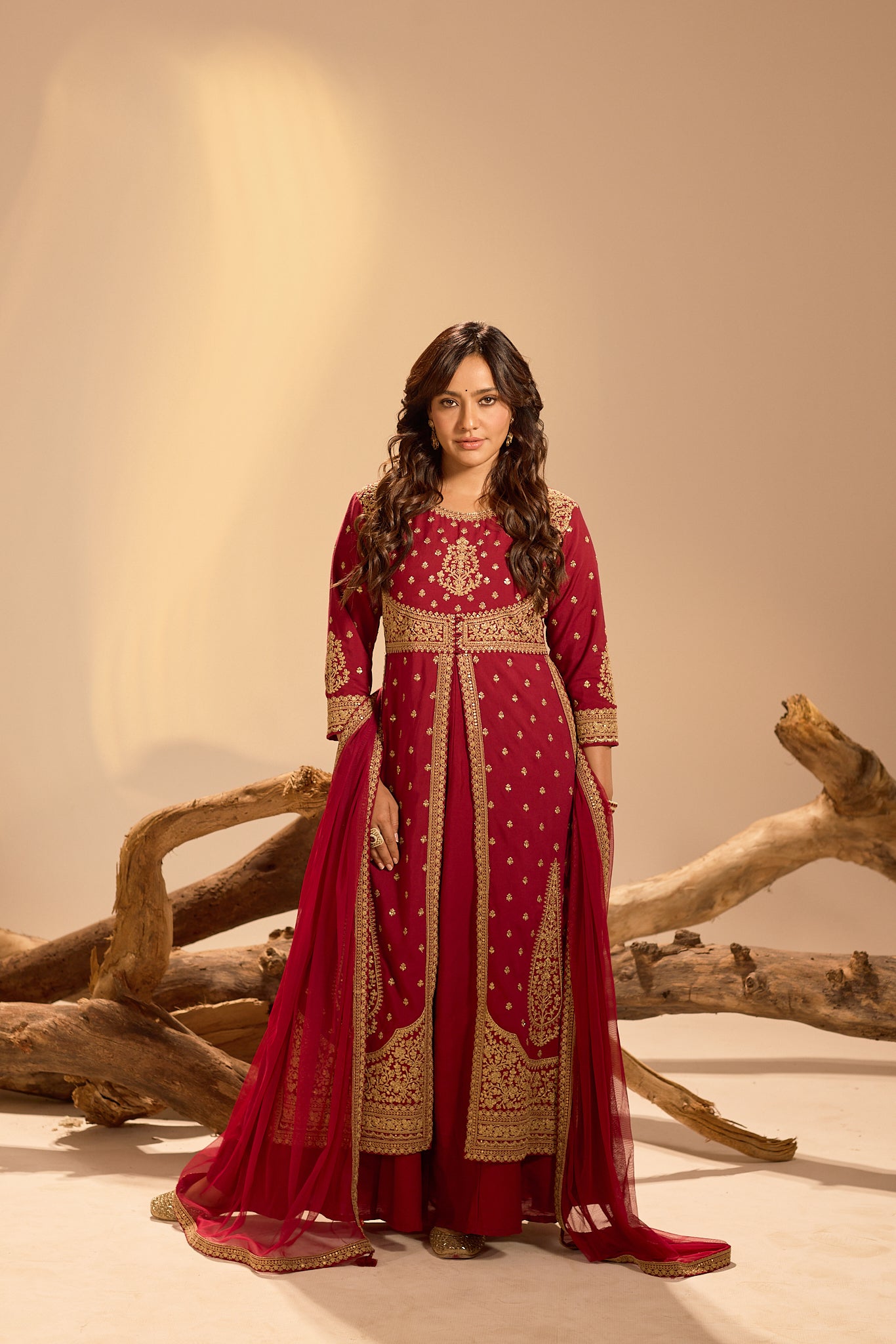 Span Mullberry Round Neck Viscose 2PCS Set