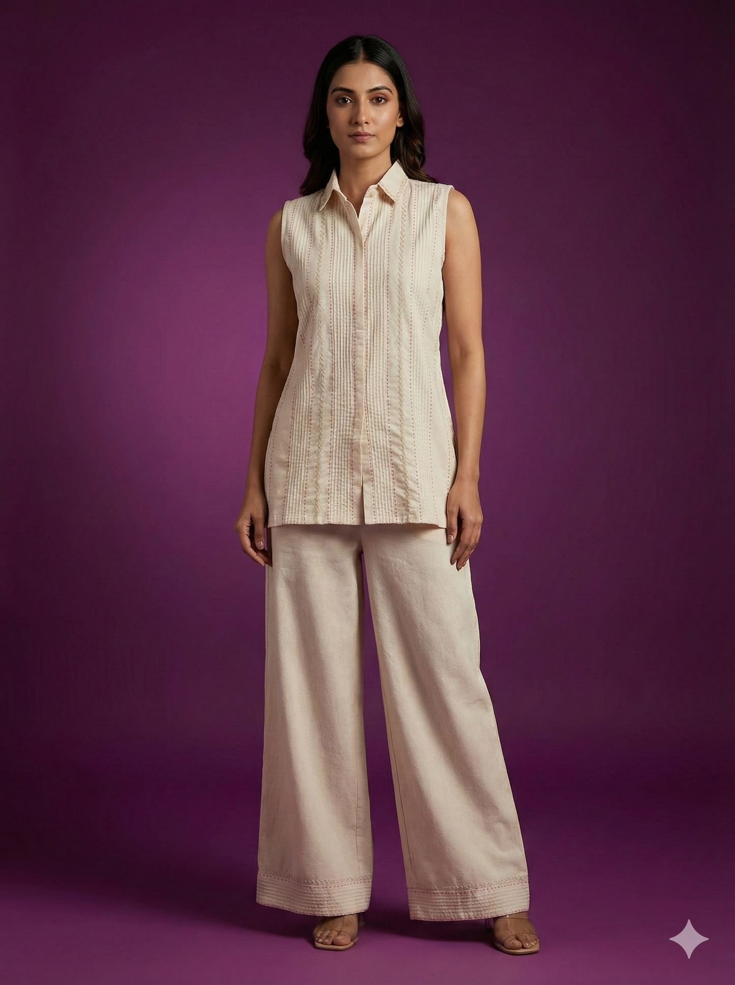 Ivory Collard Cotton Cord Set