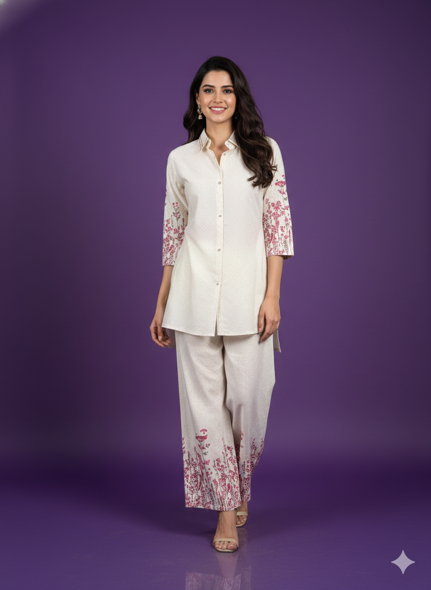Ivory Collard Cotton Cord Set