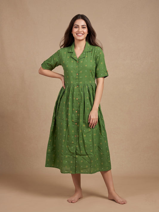 100% Cotton Flex One Piece Dress
