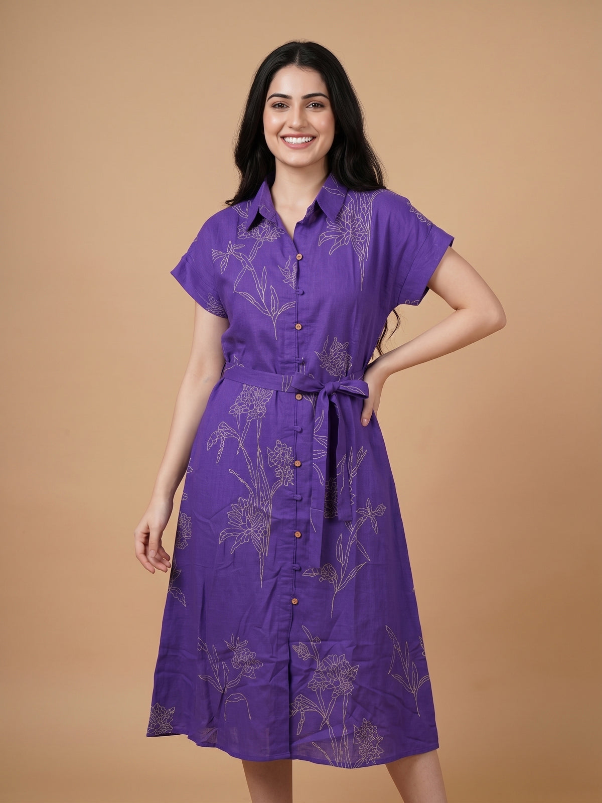 100% Cotton Flex One Piece Dress