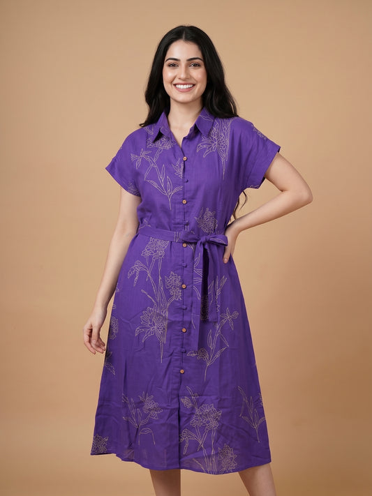 100% Cotton Flex One Piece Dress