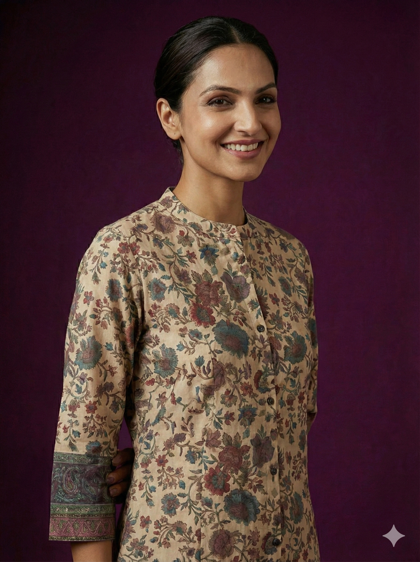 Ivory Mandarin Cotton Kurta