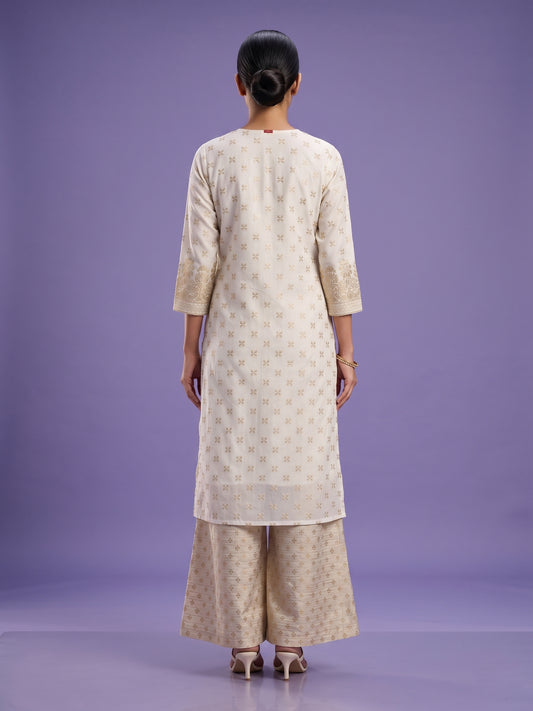 Ivory V Neck Viscose 3PCS Set
