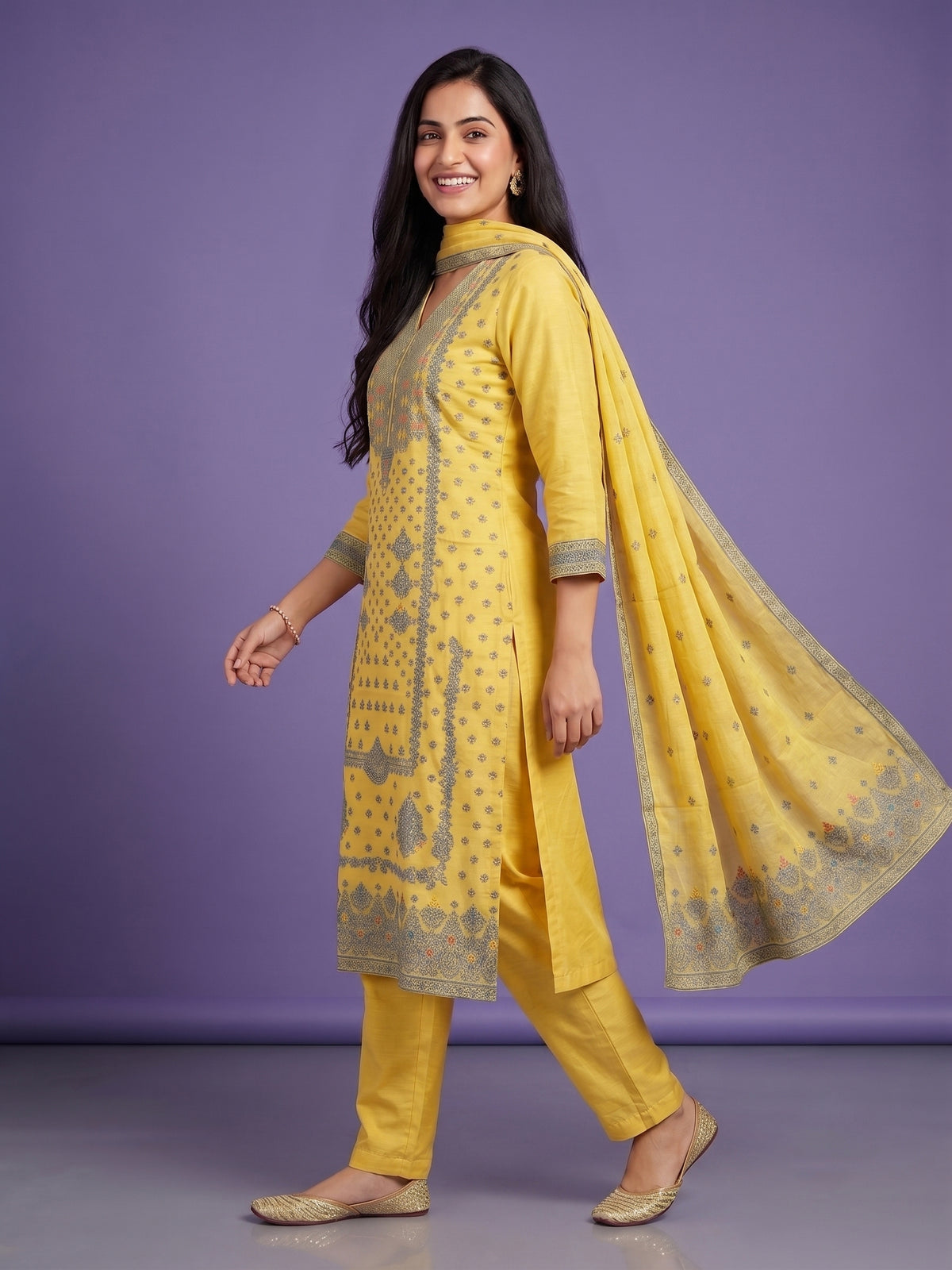 Yellow Kurtaset