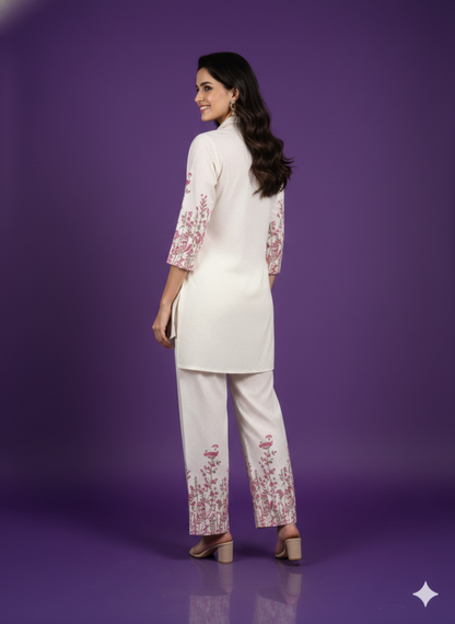 Ivory Collard Cotton Cord Set