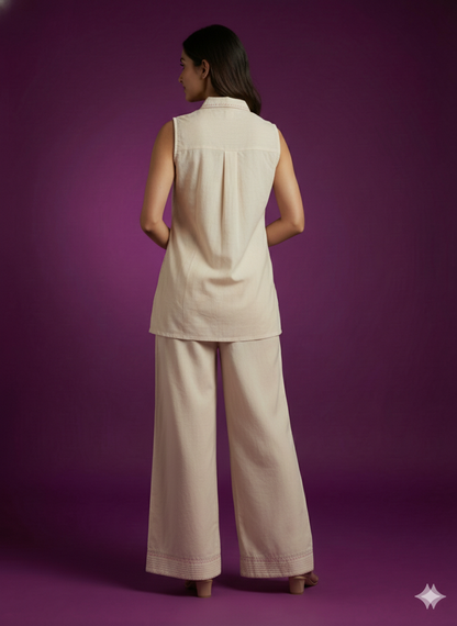 Ivory Collard Cotton Cord Set