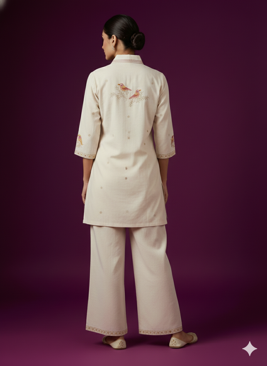 Ivory Collard Cotton Cord Set