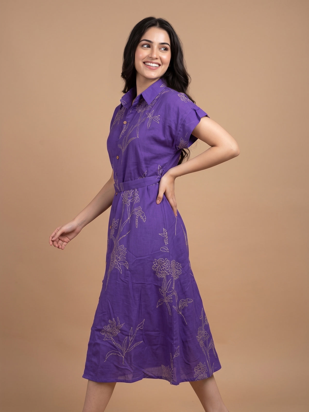 100% Cotton Flex One Piece Dress