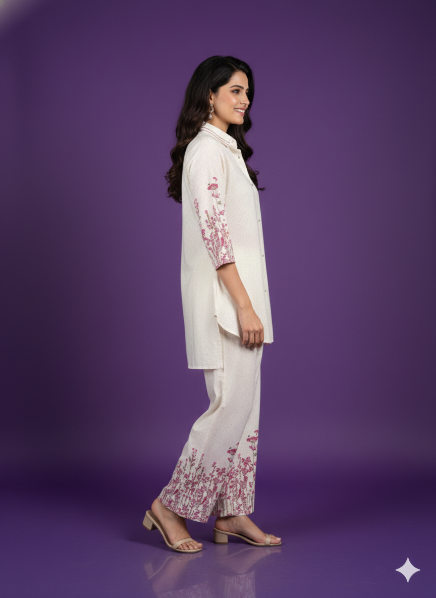 Ivory Collard Cotton Cord Set