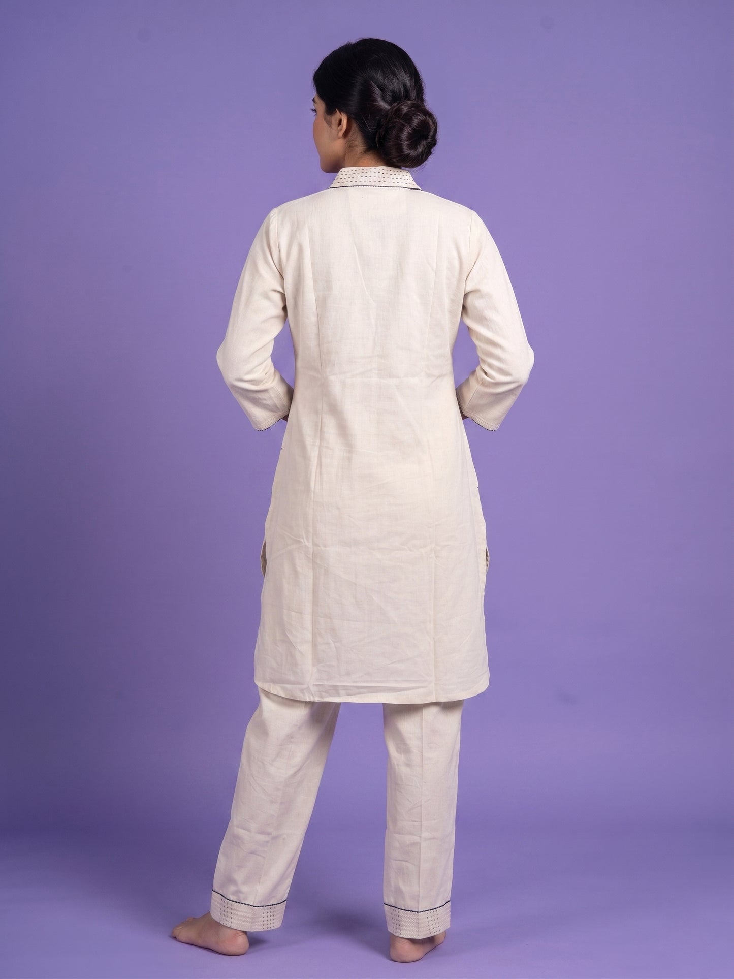 100% Cotton Katha Word Pocket Cord Set