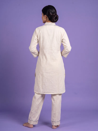 100% Cotton Katha Word Pocket Cord Set