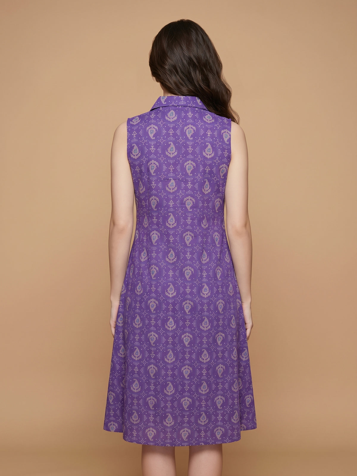 Sleeveless Dress - 100% Cotton
