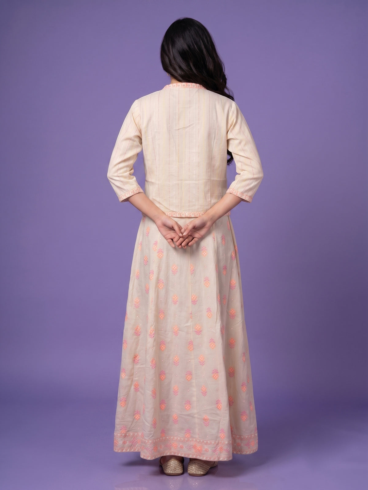 Spaghetti Dress with Jacket - Cotton Linen Fabric
