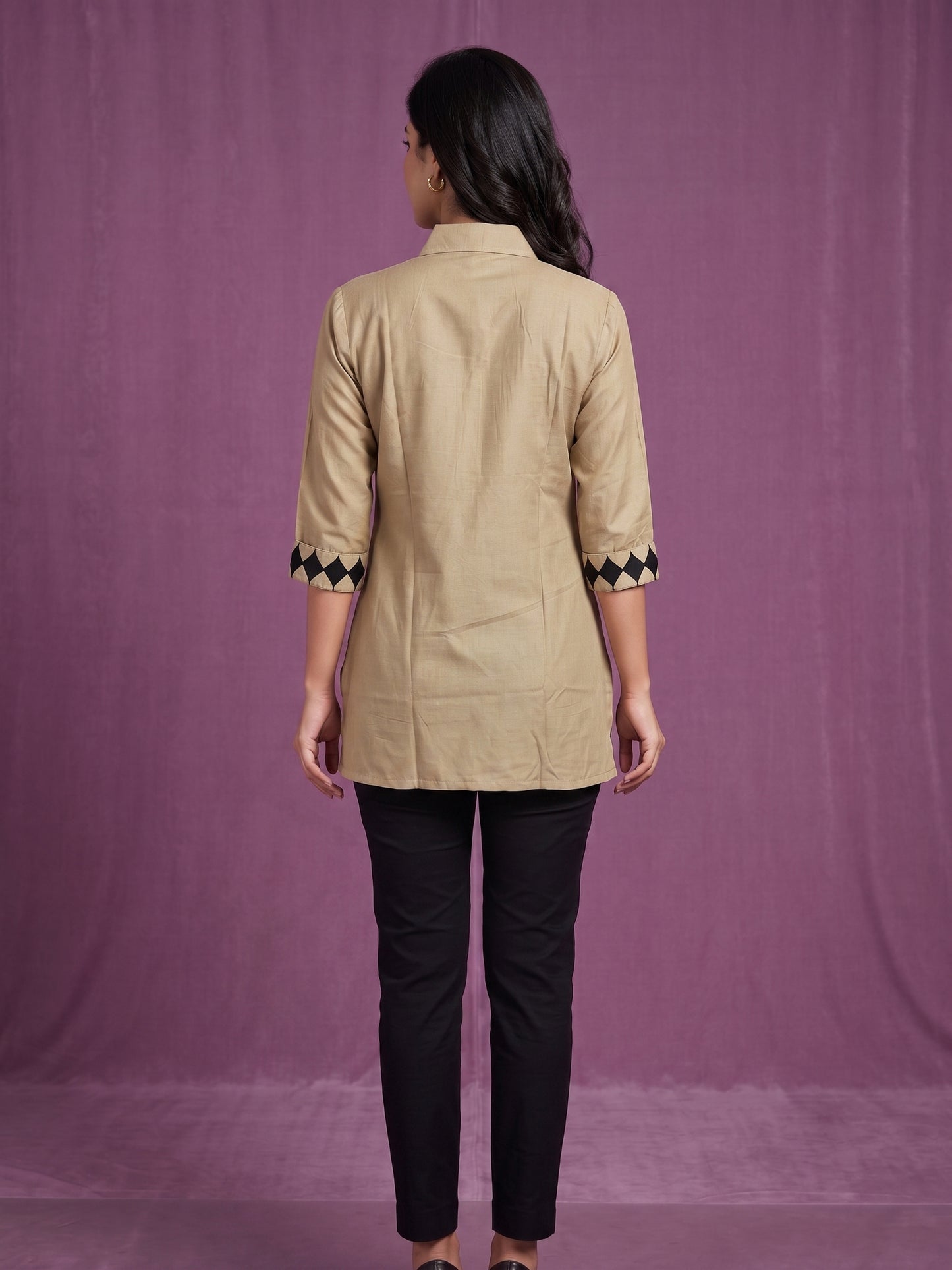 Geometric Printed Straight Tunics