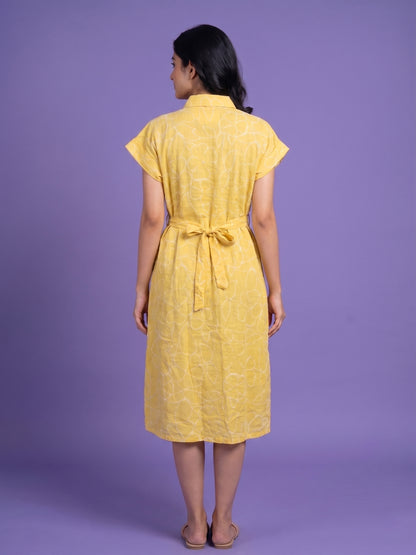 100% Cotton Slub One Piece Dress
