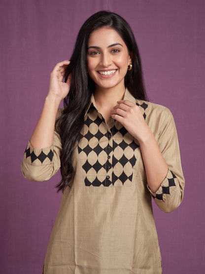 Geometric Printed Straight Tunics