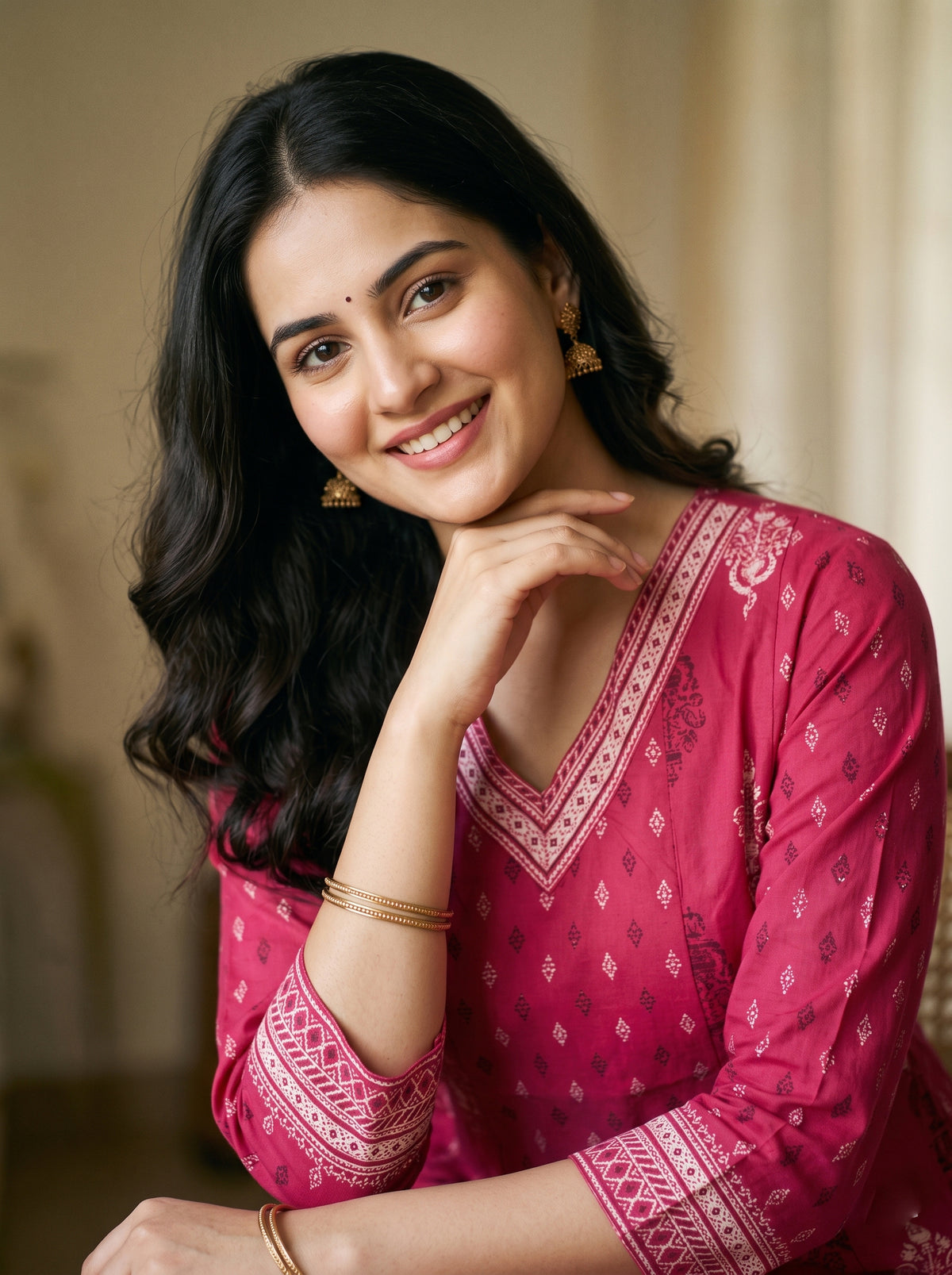 Raw Cottoun - Anarkali  Kurtaset with Duapatta