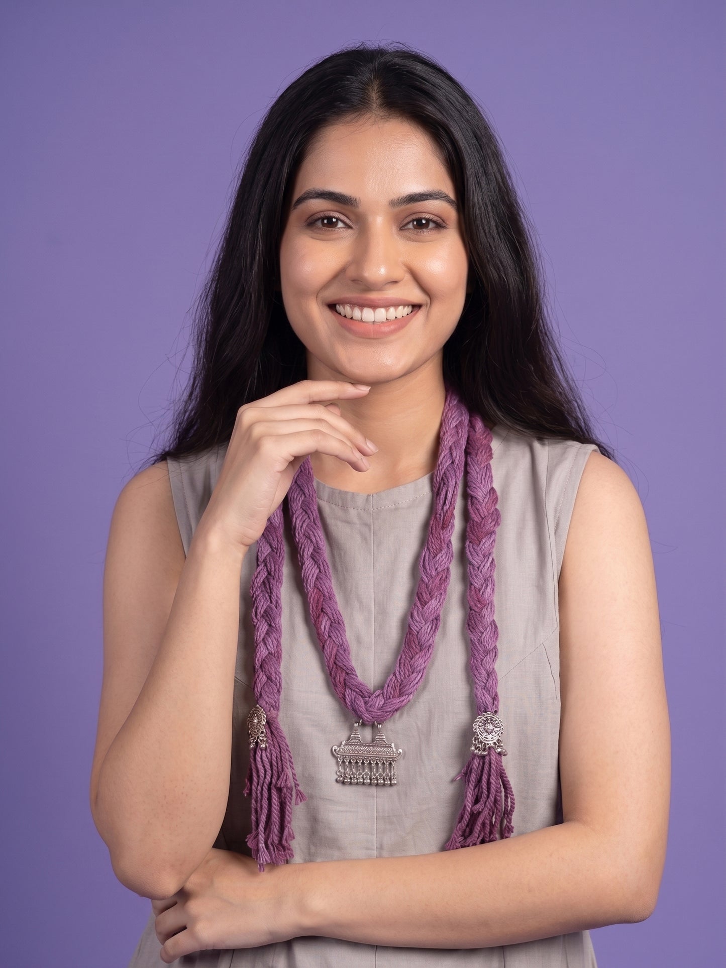 Silk Slub Kali Suit Set with Palazzo & Jwellery Emblished Stole