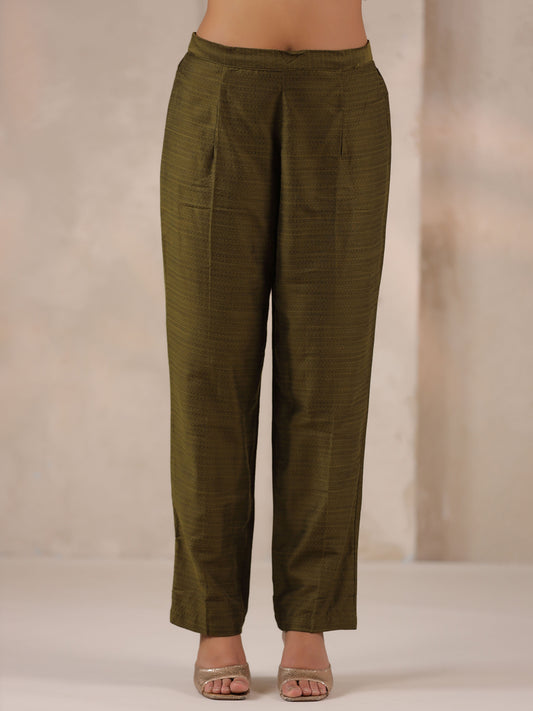 Span Green Silk Pant