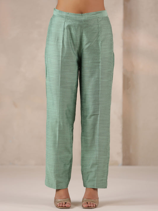 Span Olive Silk Pant