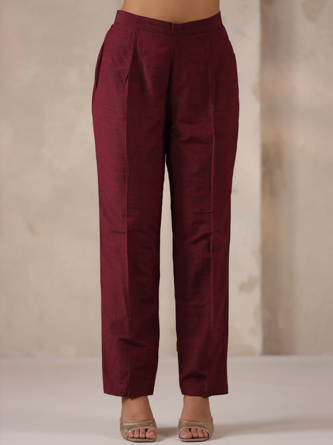 Span Purple Silk Pant