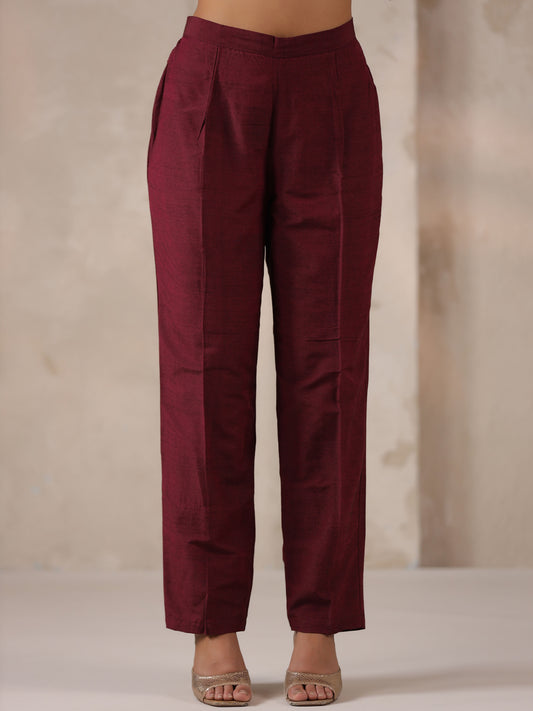 Span Purple Silk Pant