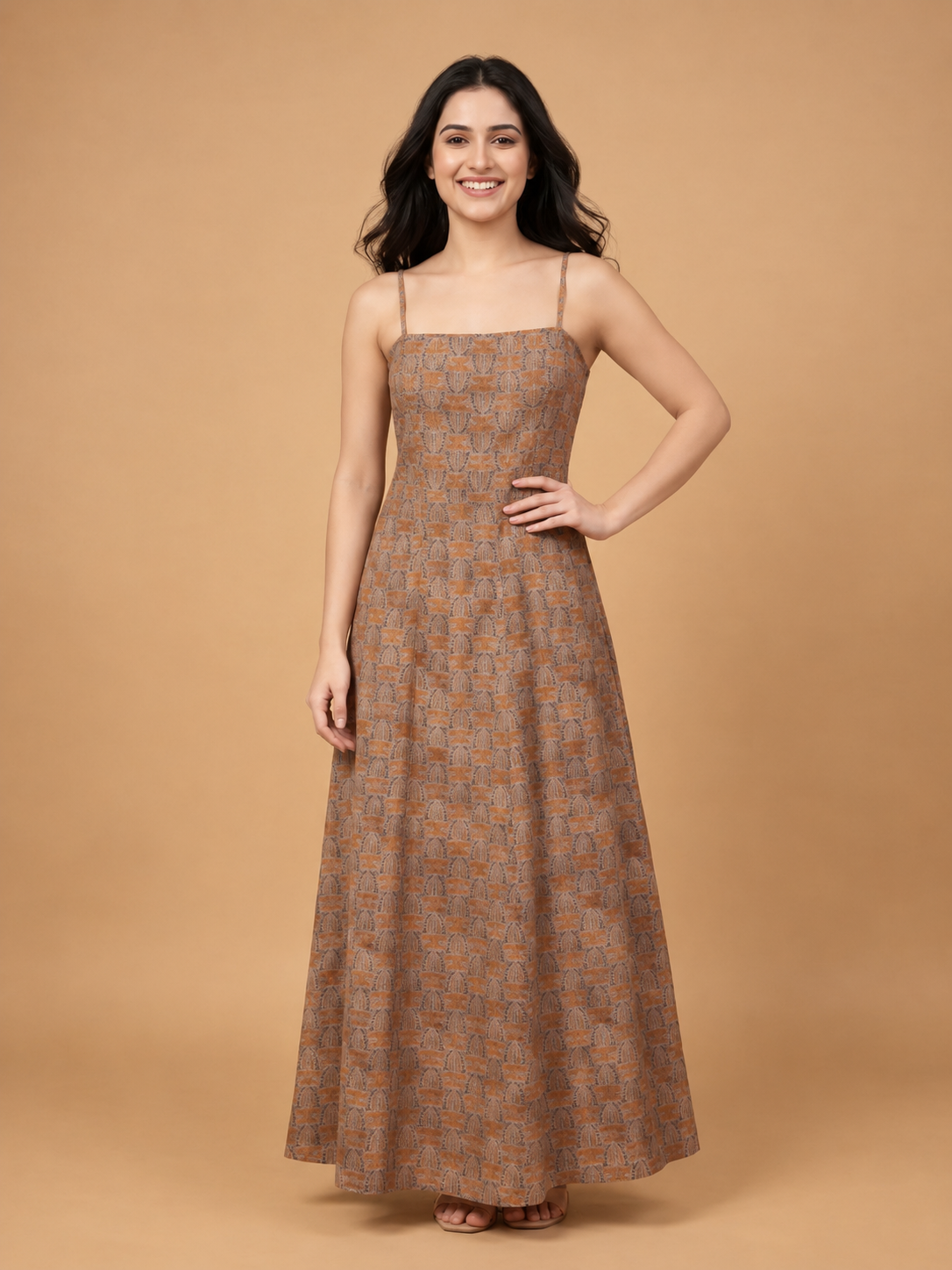 Spaghetti Dress with Jacket - 100% Cotton