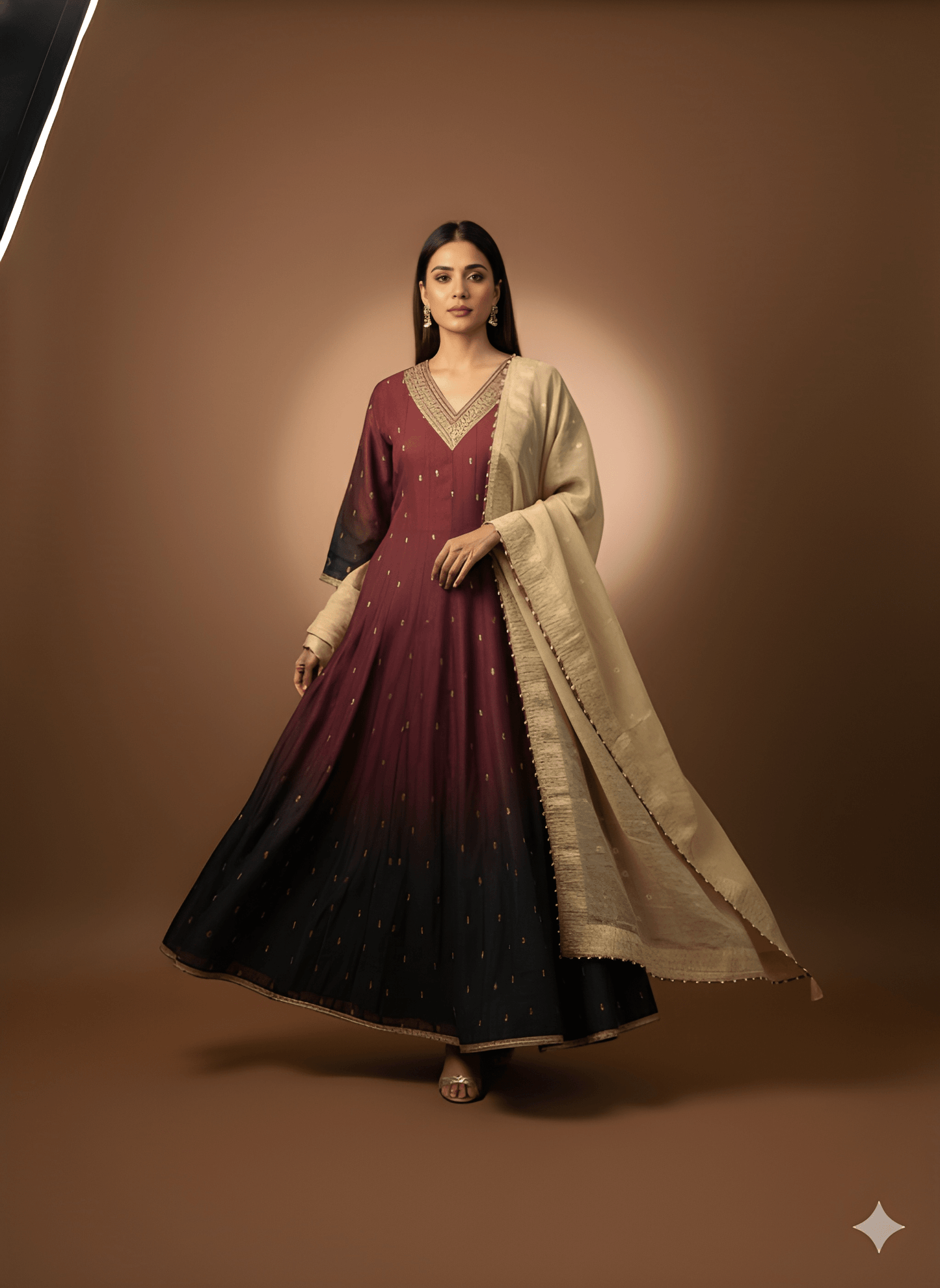 Purple V Neck Viscose 2PCS Set