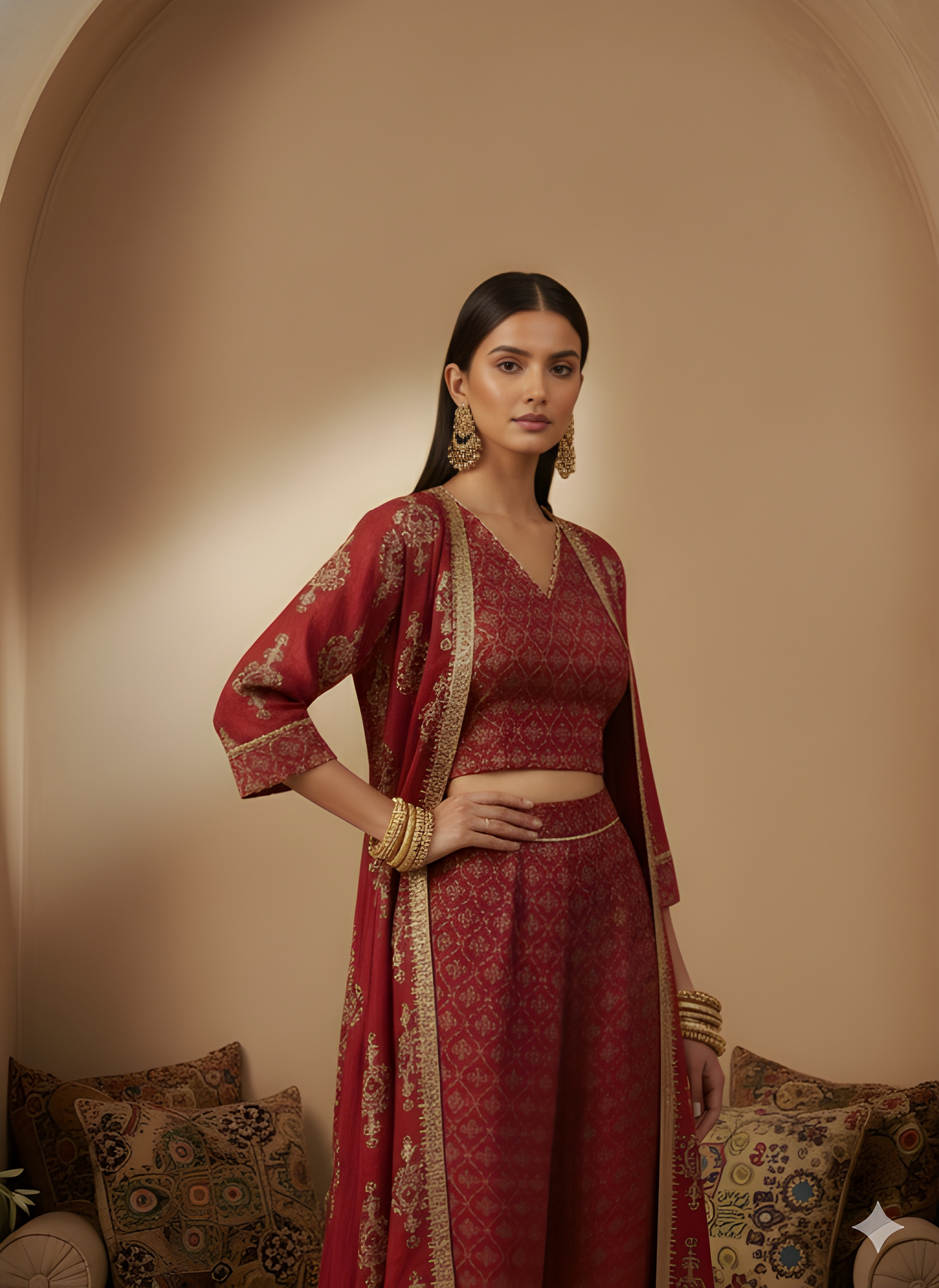 Mulberry V Neck Silk 3PCS Set