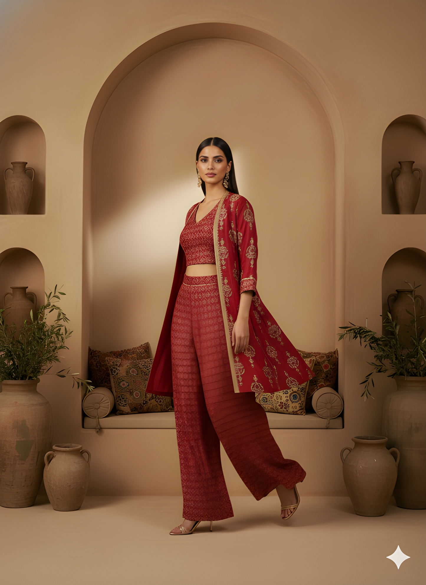 Mulberry V Neck Silk 3PCS Set