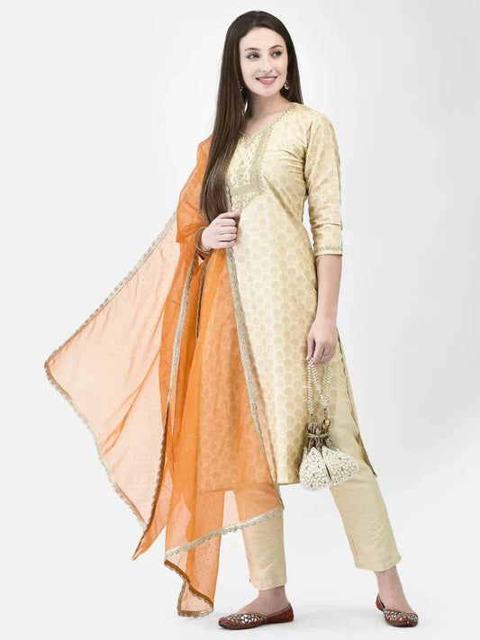 Span Ivory Silk Festive Kurta