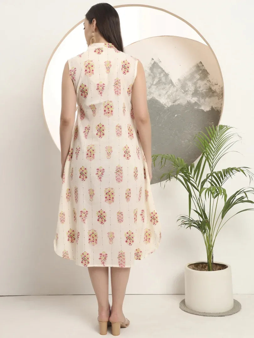 Span Ivory Collard Casual Kurta